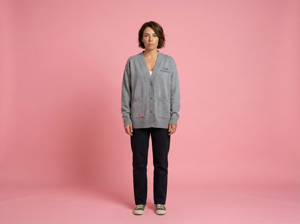 Mink Wool  "Whata Bunchacunts" Cardigan